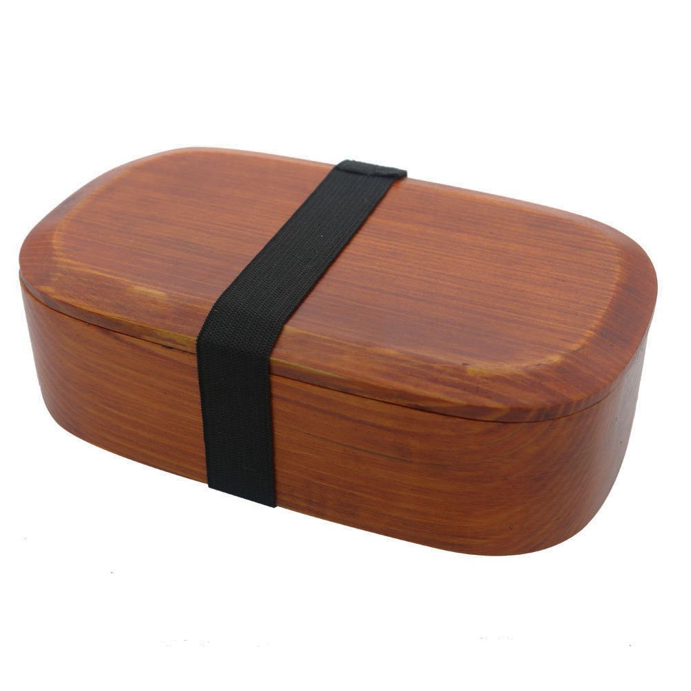 Almuerzo de Madera japonés Caja de Madera de Bento Envase de Madera