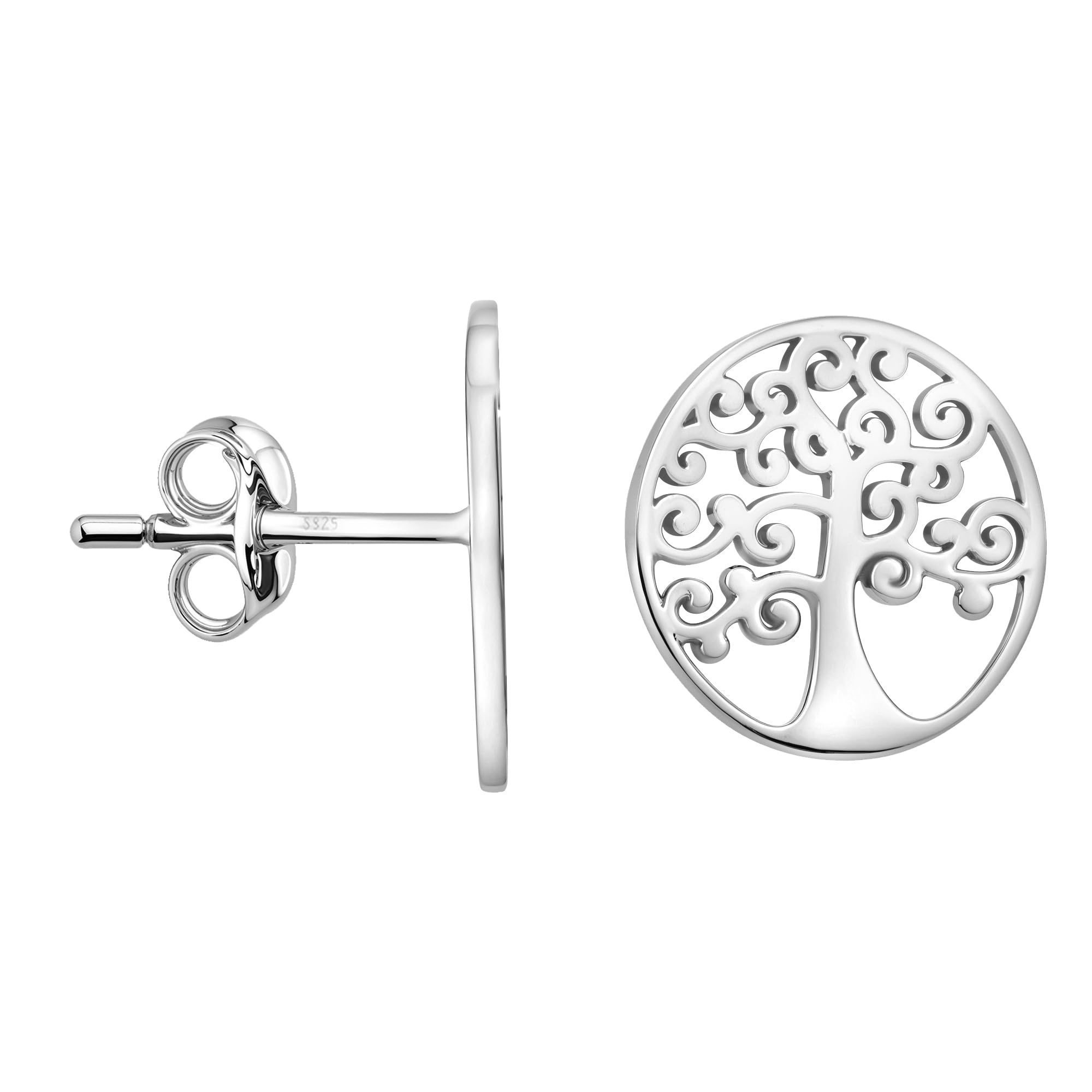 SOFIA MILANI - Women's Earrings 925 Silver - Tree of Life Stud Earring - 21084