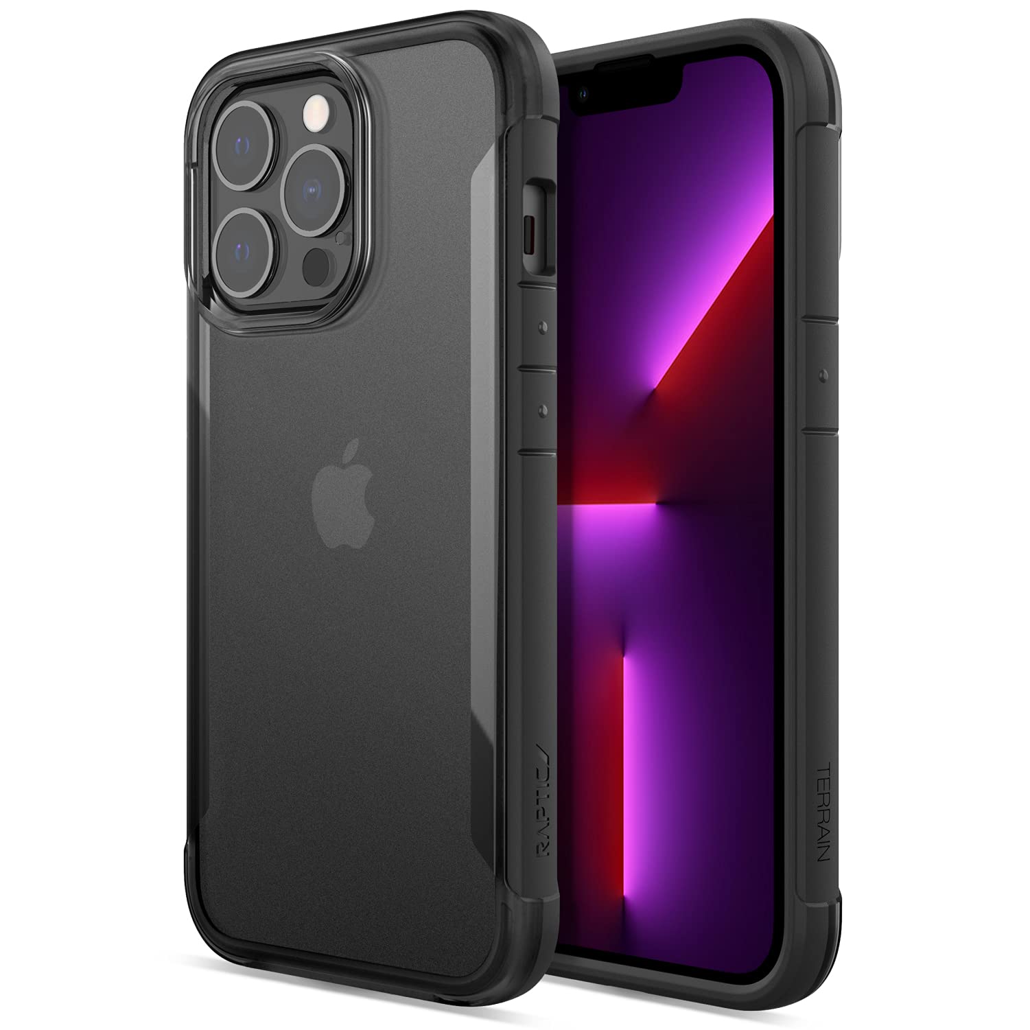 COQUE TERRAIN BIODEGRADABLE 3M NOIR/CLEAR IPHONE 13 PRO