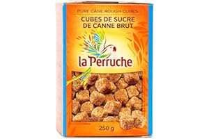 La Perruche Brown Sugar Cubes – Premium Cane Sugar Cubes for Coffee, Tea & Cocktails (250 g)