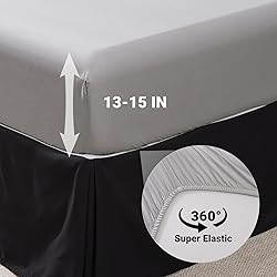 JOLLYVOGUE Black/Gray Bed in a Bag Comforter Set