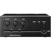 BG-235 CU Mixer/Amplifier; 35W Output; 3 Inputs with Mic/Line Select; MOH/Zone 2 Output; Auto/Manual Mute; 25V/70V/4&Omega; Speaker Outputs