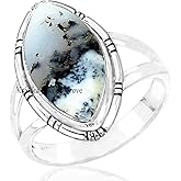Bumble Bee Jasper Natural Gemstone Solid Sterling Silver Handmade Jewelry Ring Gift