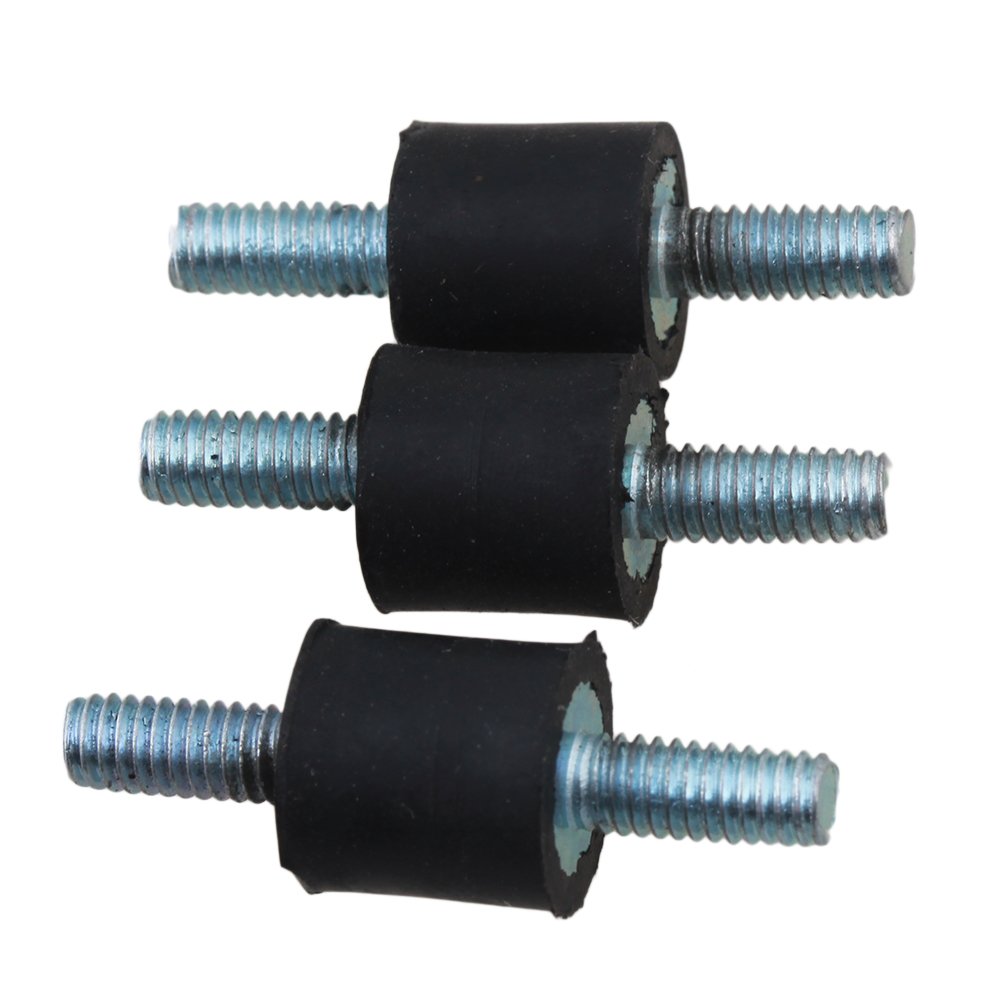 cnbtr 10 x 10 mm Negro + Plata anti-vibración silentblock de ...