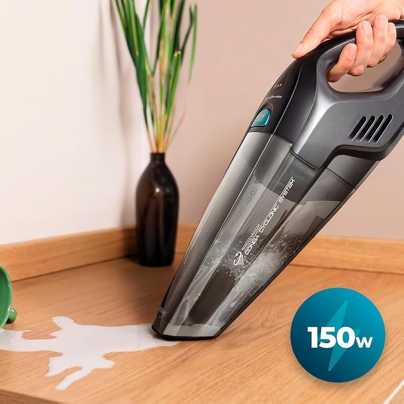 Akku-Handstaubsauger Conga Immortal Extremesuction 22,2 Animal Hand Neo. 150 W, 10 kPa Saugkraft, Tierhaar-Bürste, 25 Min Laufzeit, Wet & Dry für Nass und Trocken, Beutellos, 500 ml