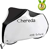 [2019進化型]自転車カバー 防水 厚手 サイクルカバー 420D オックス製 サイクルカバー 生地 破れにくい 防犯 防風 50+UVカット 29インチまで子供乗せ自転車対応 収納袋付き Chereda