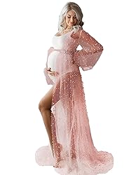 Pearl Maternity Photoshoot Dresses Long Sleeve