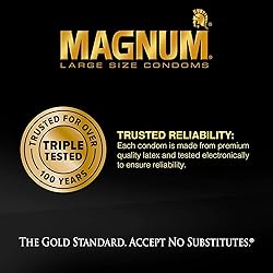 Trojan Magnum XL Size Lubricated Latex Condoms - 12