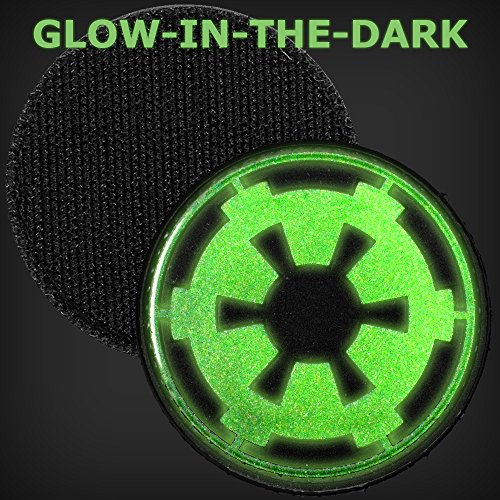 LIVABIT PVC Rubber 3D Morale Patch MP-42 Tactical Airsoft Paintball Star Wars Republic Symbol Logo Glow In The Dark