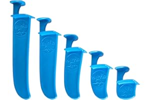 As Seen On Shark Tank - HairFin Hair Cutting Tools, Set of 5 Includes 2”, 3”, 4", 5" and 6” Haircut Guides - Made in USA