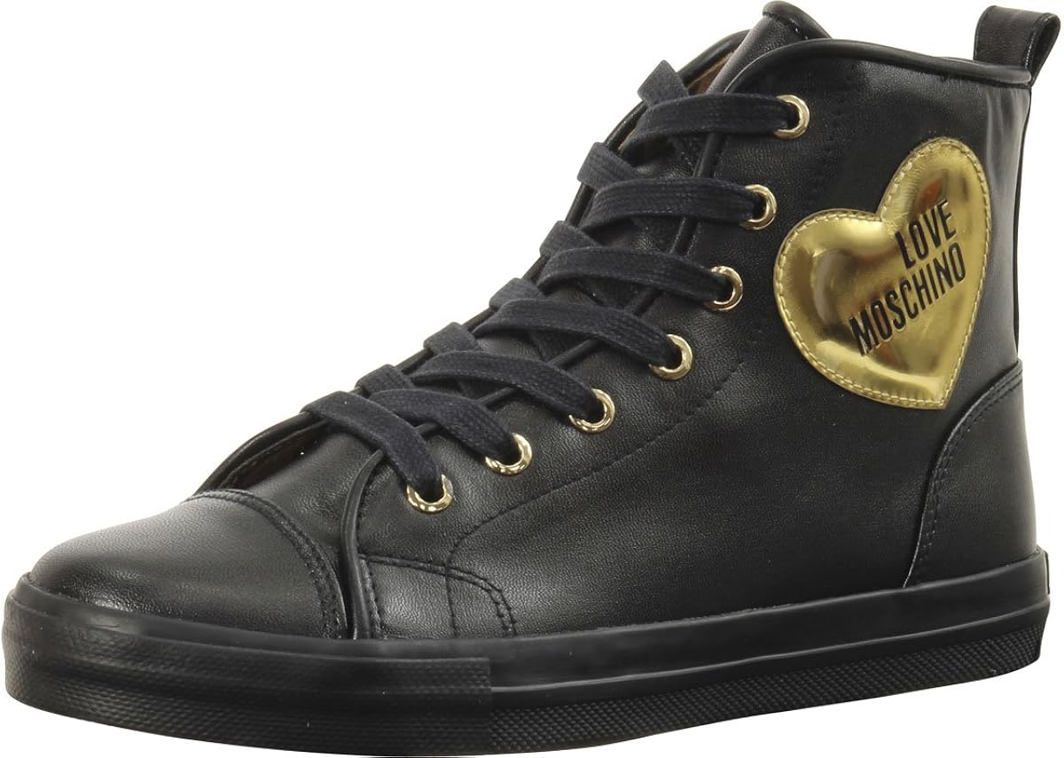 love moschino black sneakers