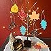 Happy Fall Party Decorations Colorful Magic Color Scratch Fall Leaves For Autumn Harvest Birthday Thanksgiving Party Supplies-40 Pack