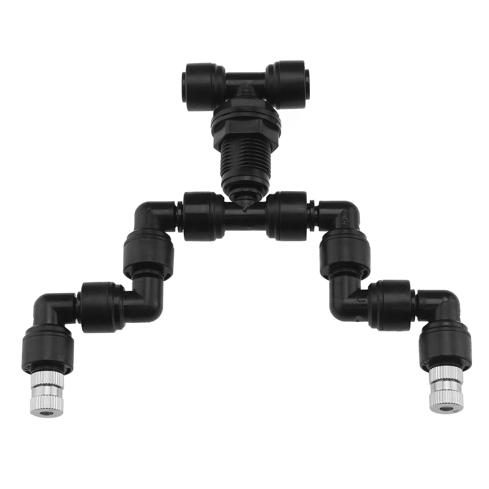 LT Easiyl 1-Pack Reptile Mister Nozzles 360° Adjustable Nozzles Reptile Fogger Mist for Rainforest Tank Flower Aquarium System(Double Head)