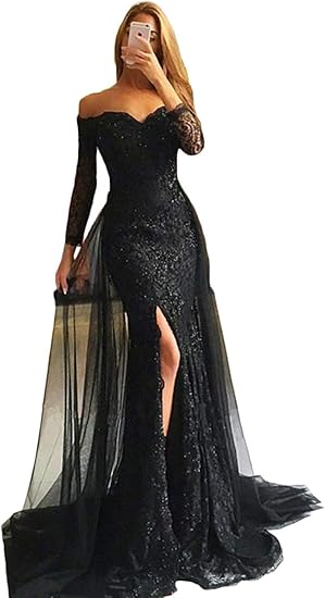 long sleeve formal dresses amazon