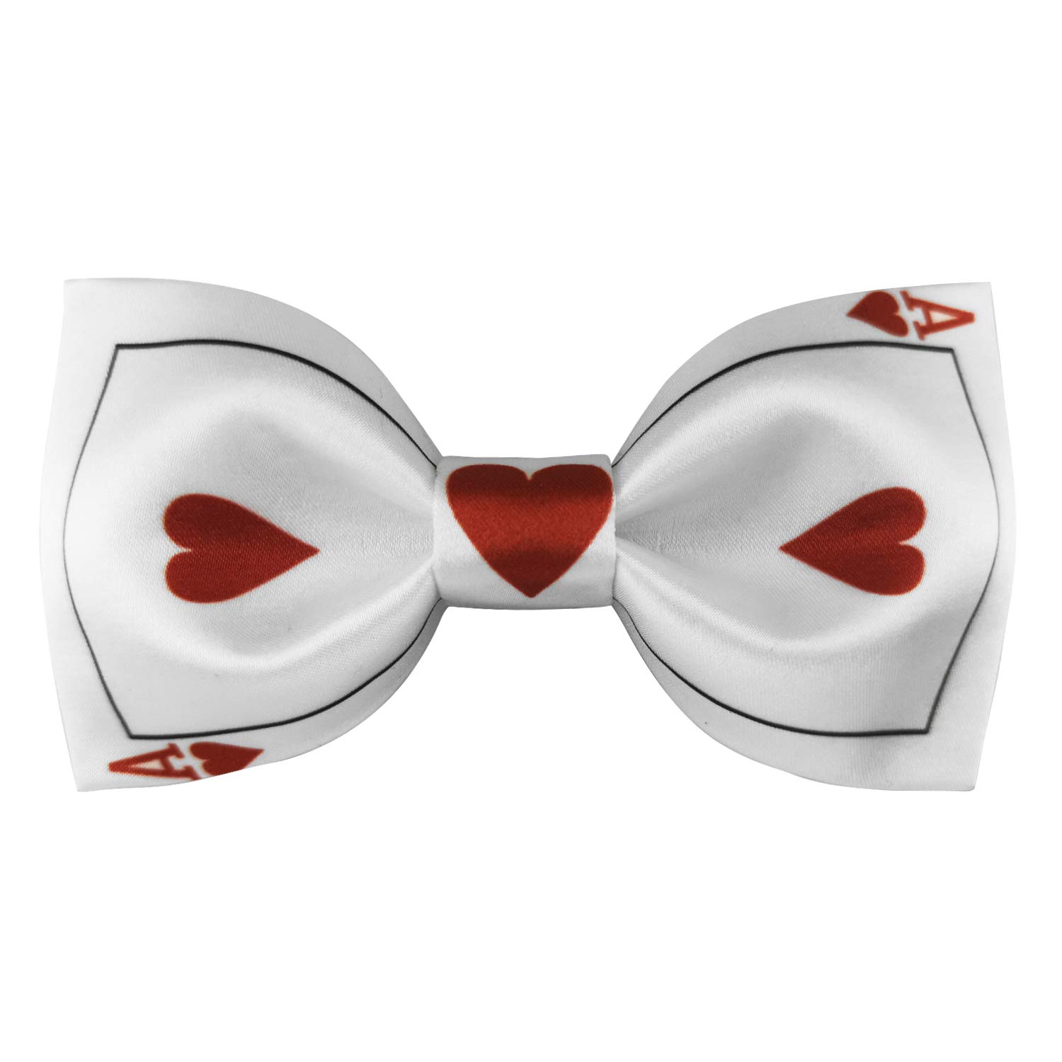 Photo 1 of * ACE OF SPADES* NOT HEARTS* Mens 100% Satin Silk Pre-tied Bowtie Poker Ace Bow Ties(Ace of Spades)