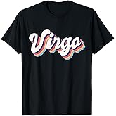 Virgo Vintage Retro Zodiac Sign Virgo Constellation Design T-Shirt