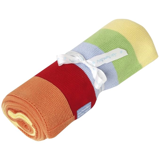 JoJo Maman Bébé A7670 Baby Blanket with Rainbow Design Amazon.co.uk Baby