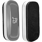 maxtek Dry Erase Eraser, Magnetic White Board Erasers - 2 Pack, Glass Whiteboard Eraser for Office and School Supplies (Gray)