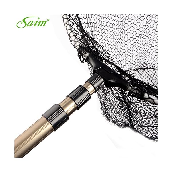 Saim-Fishing-Fish-Landing-Folding-Netting-Net-w-Extending-Telescoping-Pole-Handle