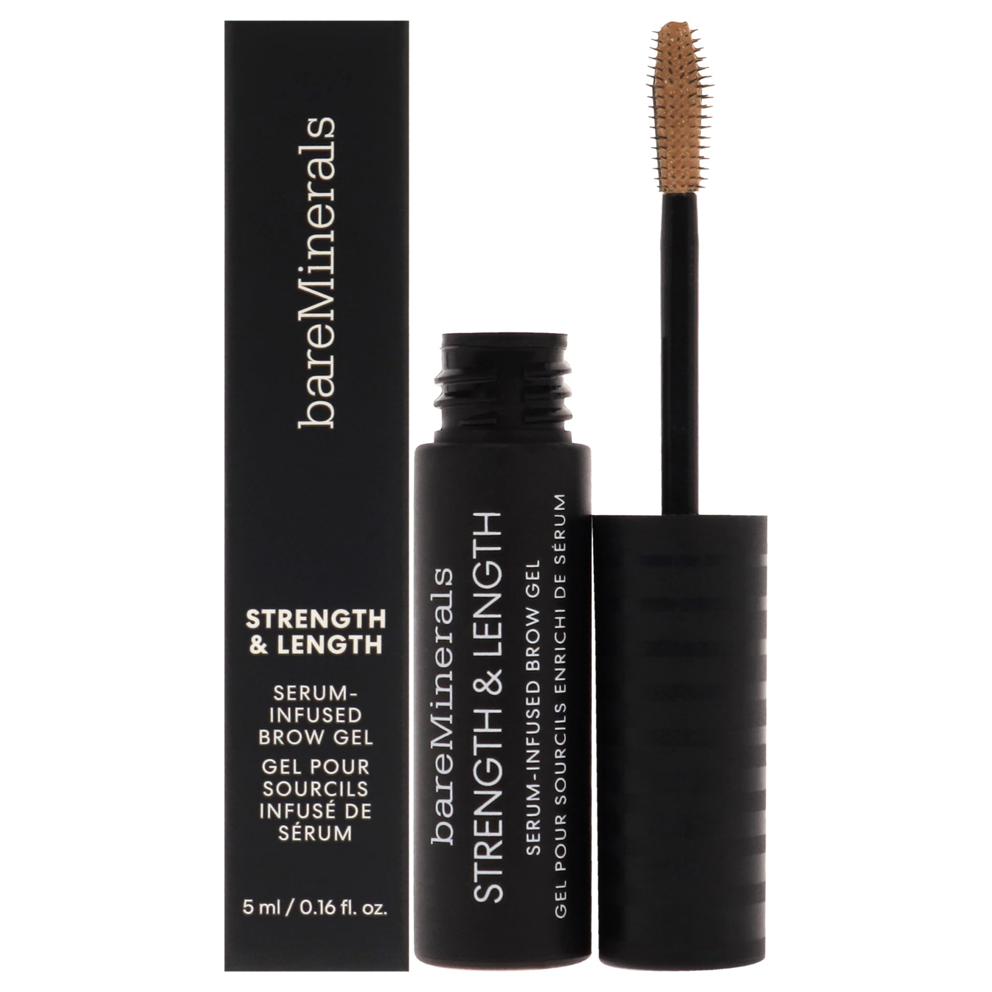bareMinerals Strength & Length Serum-Infused Brow Gel - Honey 0.16oz