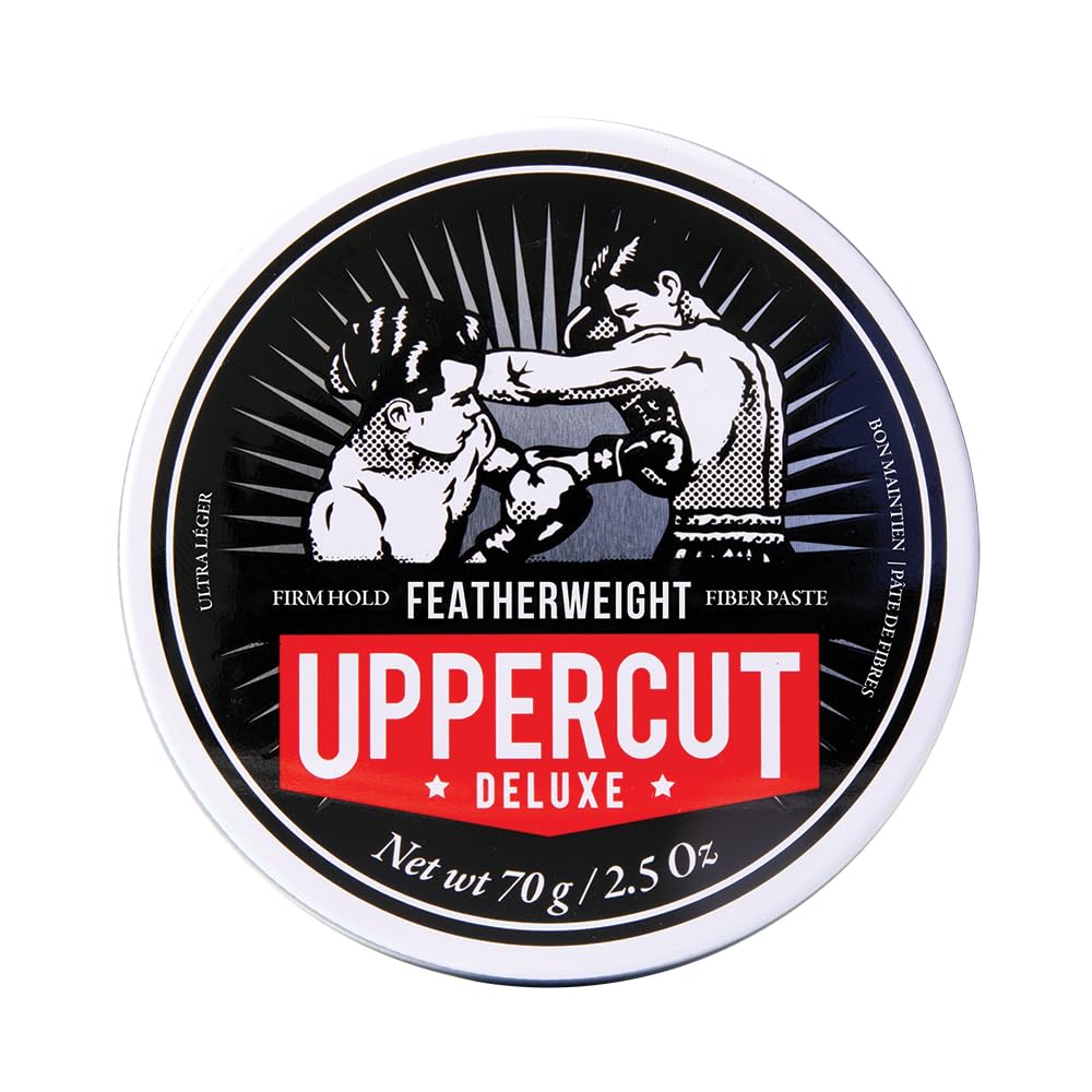 Uppercut Deluxe Featherweight Hair Styling Paste, Professional Water Based Styling Product to Create Textured Styles, Low Shine and Firm Hold 70g