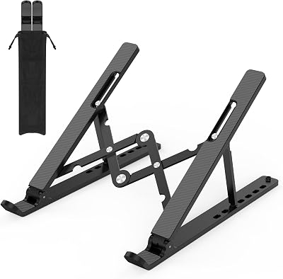 Nayka Adjustable Laptop Stand Portable Folding Ventilated 10-15.6 inch