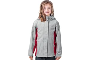 YINGJIELIDE Boys Girls Rain Jacket,Kids Lightweight Waterproof Hooded Raincoats Windbreakers,Outdoor Hiking Coat