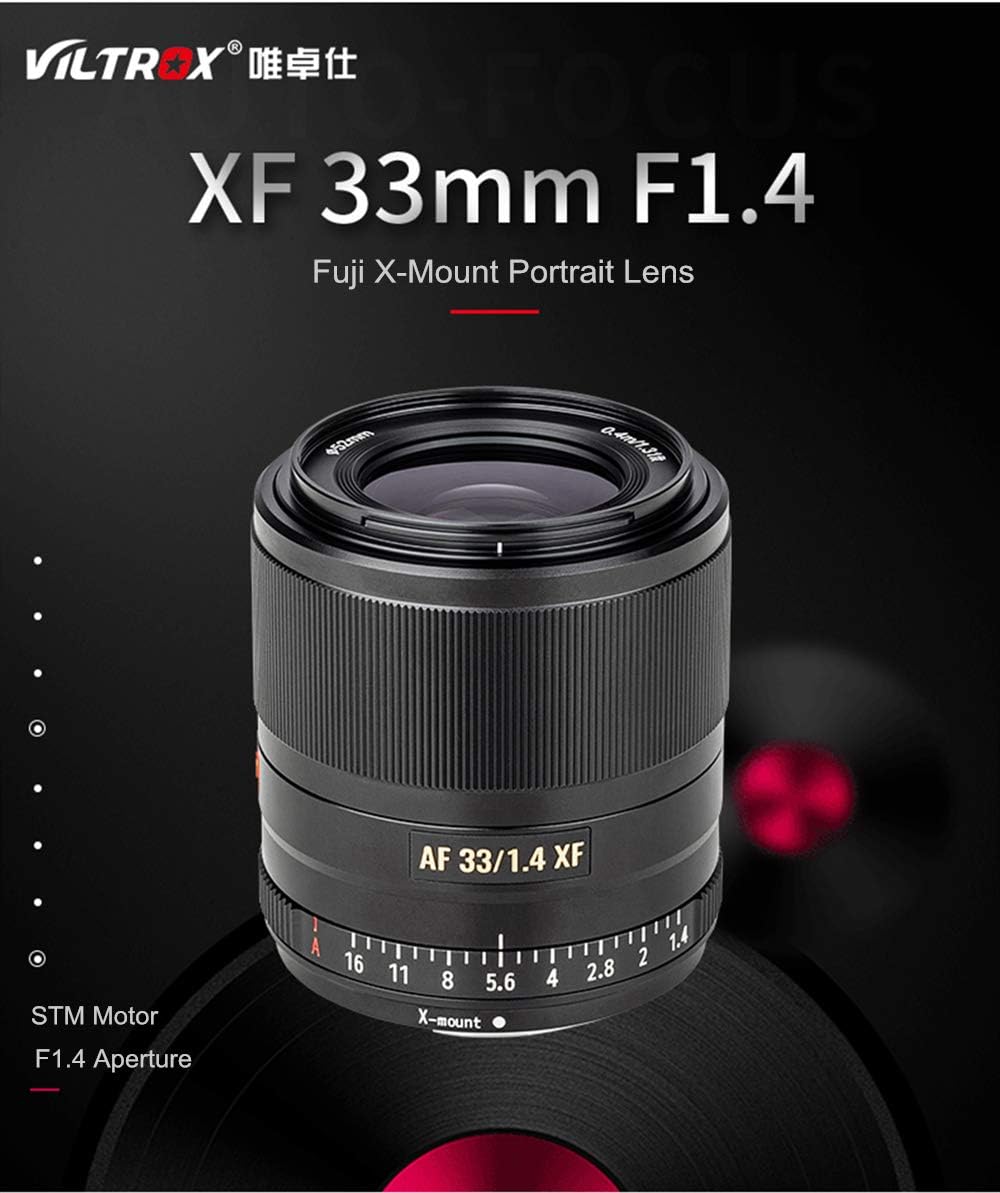 VILTROX 33mm F1.4 STM XF Auto Focus Lens Fixed Focus APS-C Portrait Lens Compact Large Aperture For Fujifilm Fuji 33mm X-mount Mirrorless Camera X-T3 X-H1 X20 X-T30 X-T20 X-T100 X-Pro2 - Image 5