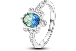Hapour 925 Sterling Silver Ring for Women,Eternity Gorgeous Rings Stackable Rings for Women as Gifts Ring Size 4-10