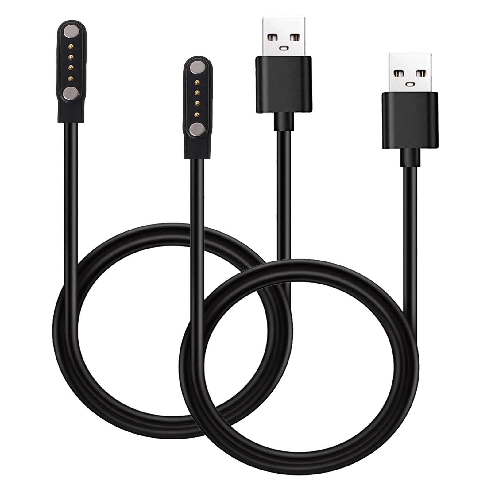 Xininyia 2-Pack 4pin Magnetic Charging Cable for Sedzofan Y16B Kids Smart Watch Charger USB Charging Cord