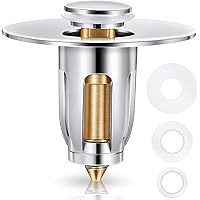 Stainless Steel Bathroom Sink Stopper Bullet Core Push Type Sink Stopper Wash Basin Bounce Drain Filter with Basket Anti…
