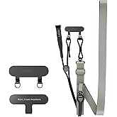 MOFT Phone Lanyard Crossbody with 2 Tabs, Adjustable Phone Strap with Premium Metal Buckles, Skin-Friendly Universal Lanyard, Compatible with Most Smartphones, Misty Cove