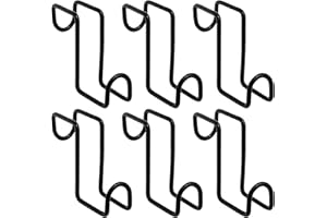 CADUFUELLY 4 Inch Tack Hook, Over Rail Bridle Hooks Heavy Duty Horse Water Bucke, Horse Stall Hooks for Fence Stables Cloakroom Garage (6PCS)