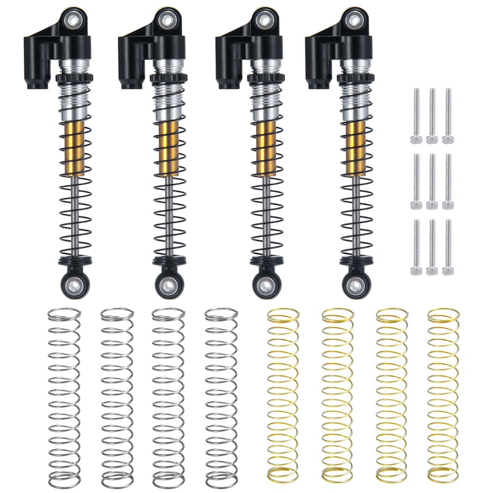 Photo 1 of 1/24th 48mm RC Car Shocks Aluminum Alloy Absorber Damper for All AXIAL SCX24 AXI90081 Deadbolt AXI00005/AXI00006 (Black)