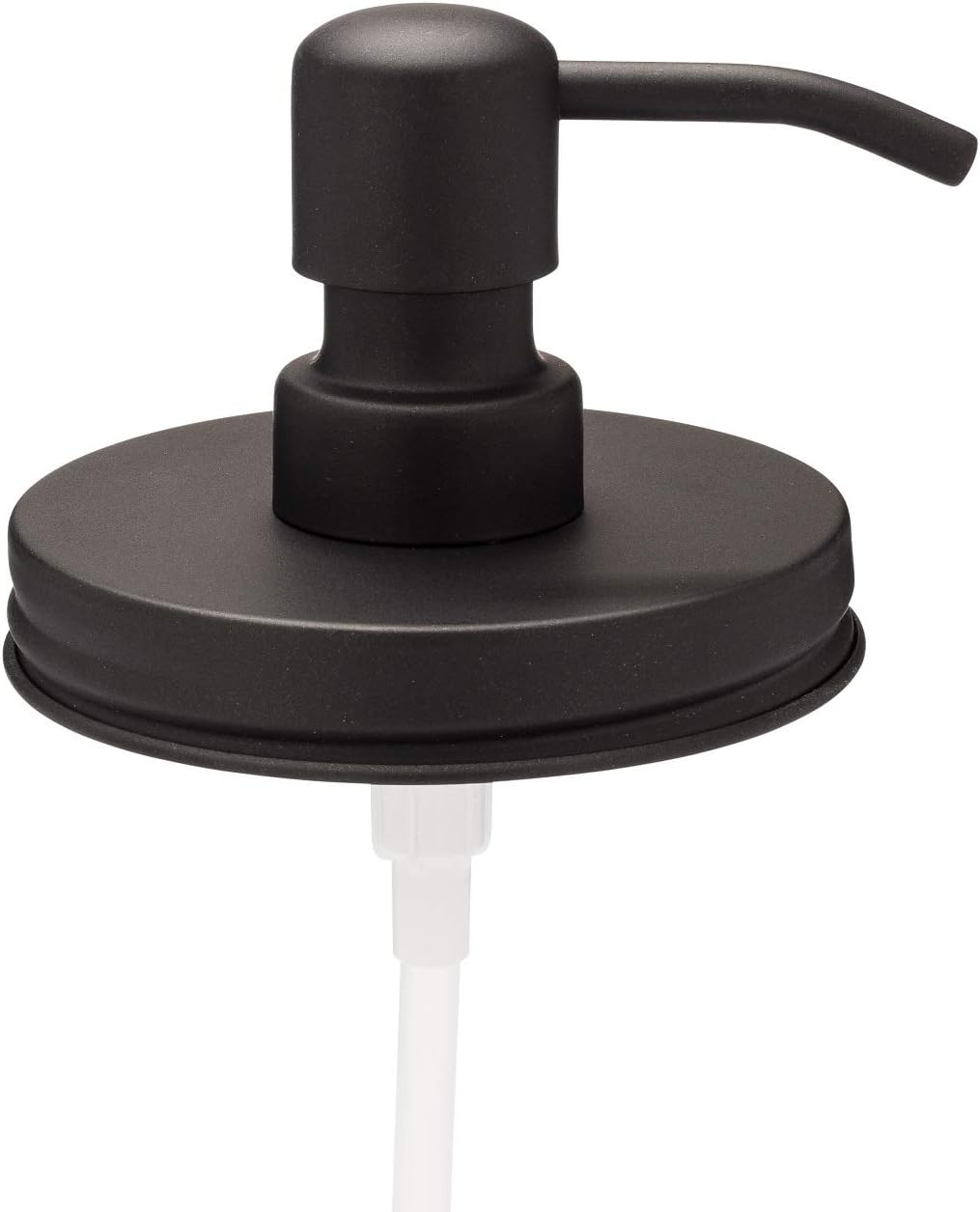 Jarmazing ProductsWide Mouth Black Mason Jar Soap Dispenser Lids - One Pack - for All Wide Mouth Canning Jars