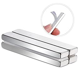 MIKEDE Strong Neodymium Bar Magnets 4 Pack, Heavy