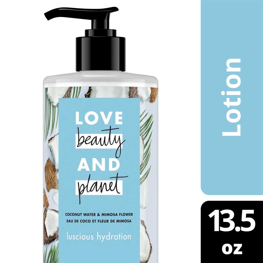 Love Beauty & Planet Luscious Hydration Body Lotion Coconut Water and Mimosa Flower 13.5 oz : Beauty