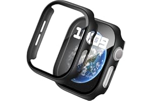WISKII 2 Pack Case Compatible with Apple Watch Series 10 46mm with Screen Protector, Hard PC Ultra-Thin Full Shockproof Cover for iWatch 46mm Accessories Black