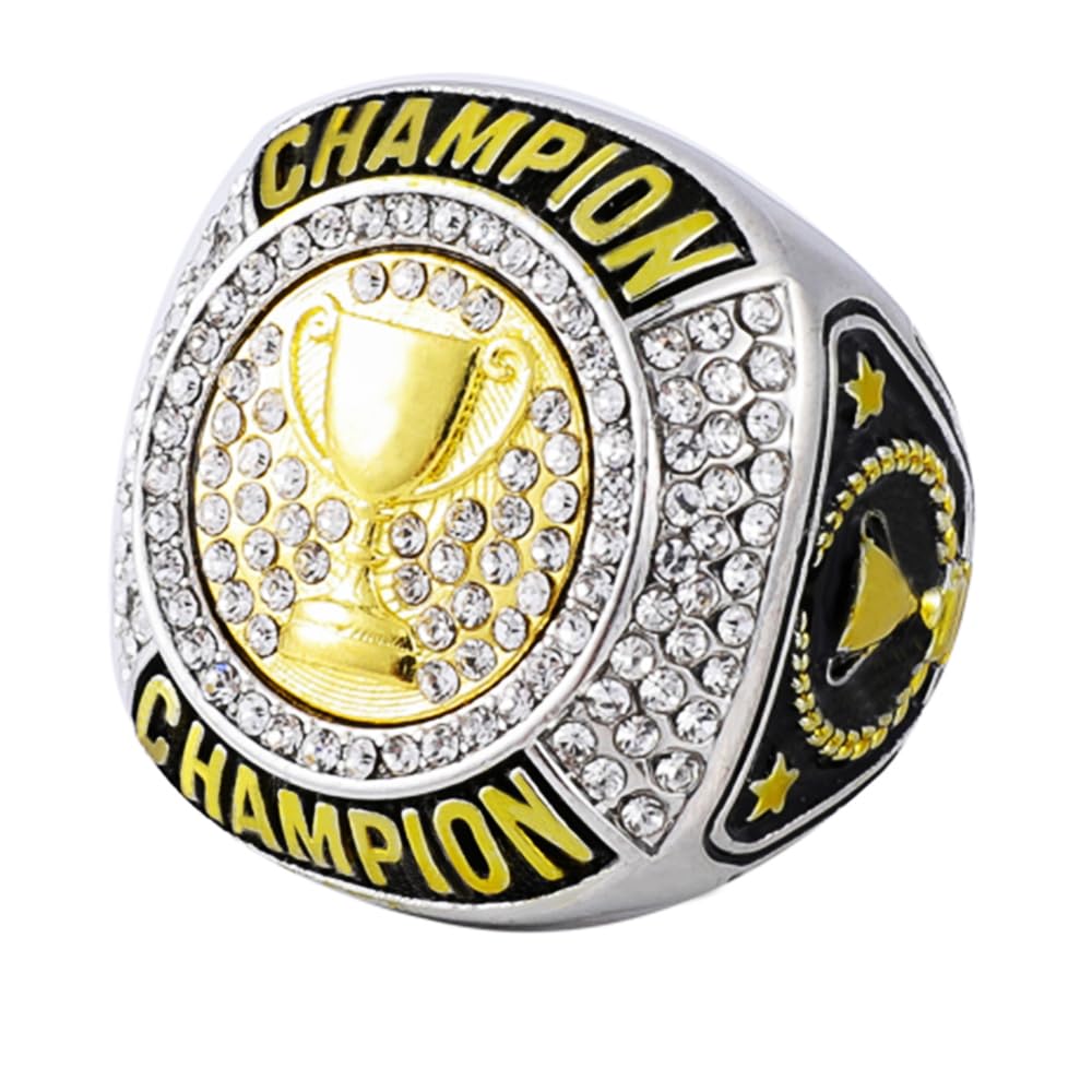 Photo 1 of guancrown Championship Ring Trophy Award Gift Tournament Champions or Finalists Champion Ring (Size 10, Just Ring)