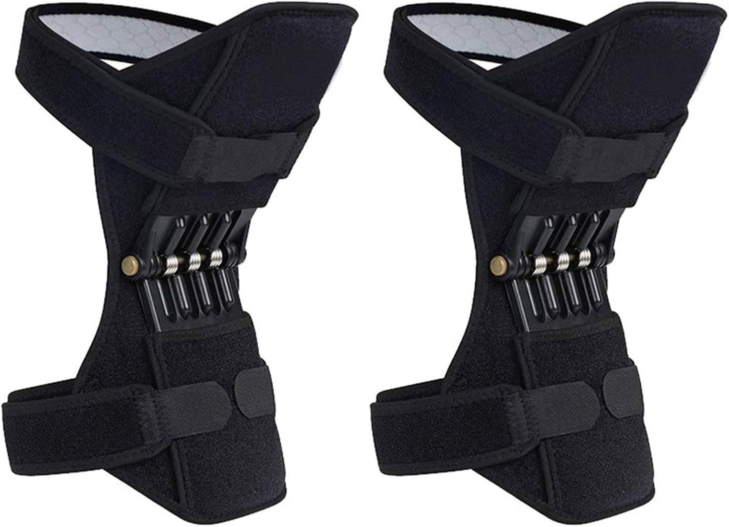 KEHOO Knee Braces Joint Support, Power Stabilizer Pad, Patella Lifts Protection Booster, Protective Gear with Powerful Rebounds Spring Force for Men/Women Weak Legs, Arthritis, Meniscus Tear Pain