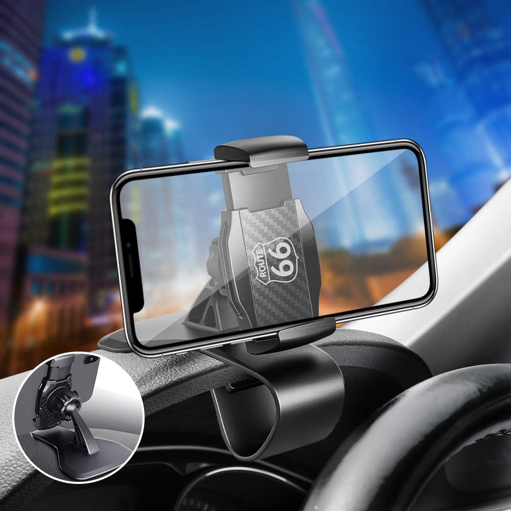 Tsumbay CH03 Car Phone Holder, 360 ยฐ Rotation Cellphone Mount for Car Dashboard Compatible with 4.0'' to 6.5" Smartphone