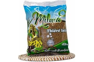 Thiere Lalo Millet Couscous Milma, 400g, Non-Gluten Bassi, African and traditionally Senegalese, thiéré or tiéré, Millet Sorg