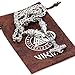GuoShuang Men Stainless Steel Viking Bear Head with Thor Hammer Mjolnir Pendant Necklace -King Chain