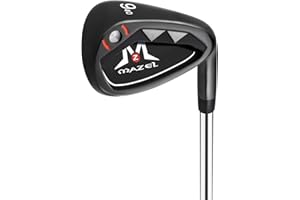 MAZEL Men Golf Iron Set (9PCS) or 1,2,3,4,5,6,7,8,9,Pitching Wedge,Sand Wedge with Steel Shafts for Right Handed Golfers