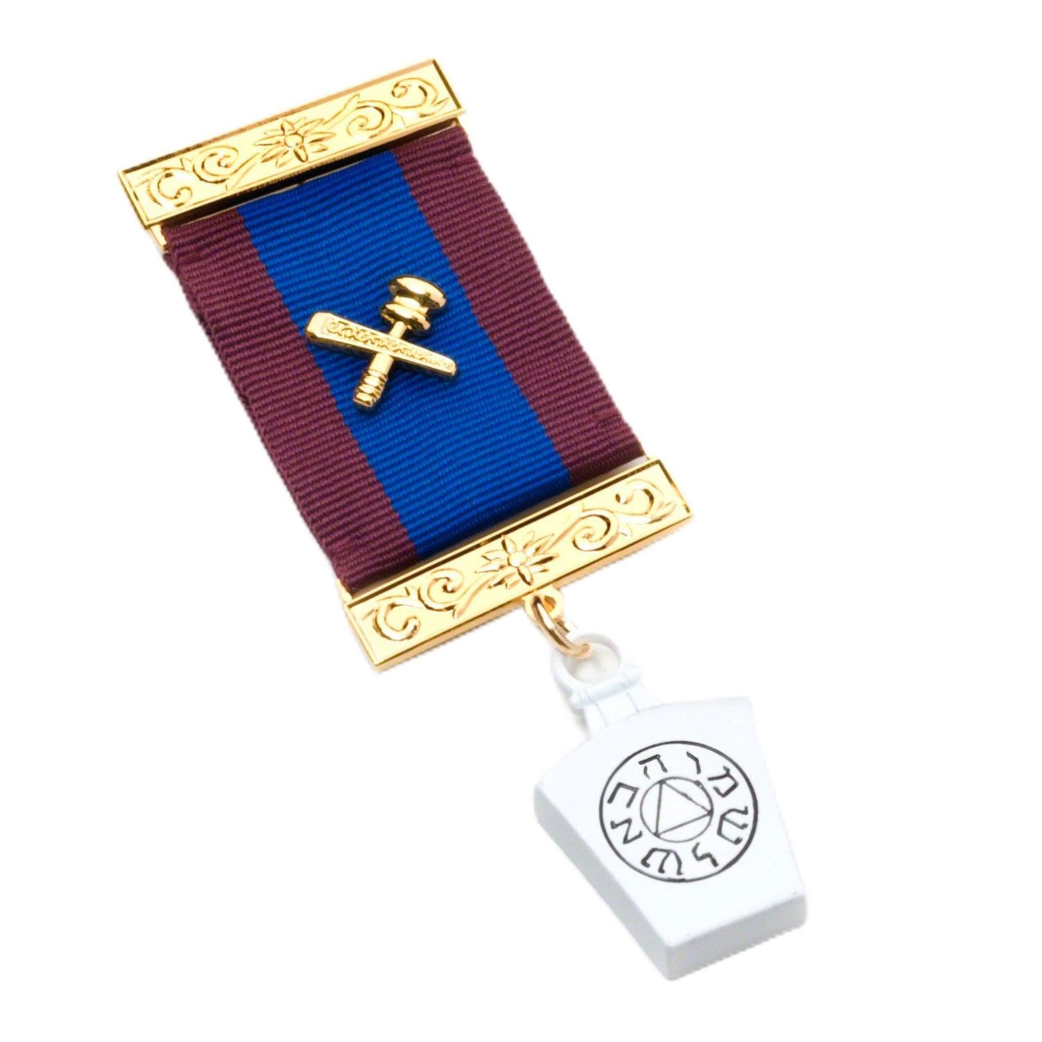 THE MASONIC COLLECTION - Mark Degree Provincial Breast Jewel - Comes in Dual Colour Ribbons WIth Attractive Pouch - Freemason Gift for Men