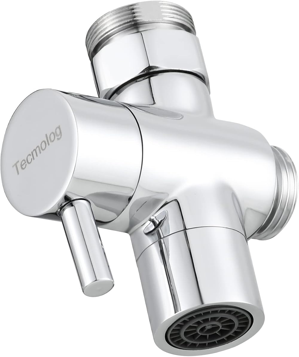 Tecmolog Brass Sink Valve Diverter 3 Way Chrome M22 to M24 SBA021C