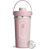Hydro Flask Shaker Bottle – Insulated Stainless Steel Gym Bottle for Pre Workout & Protein 24 Oz Trillium Pink