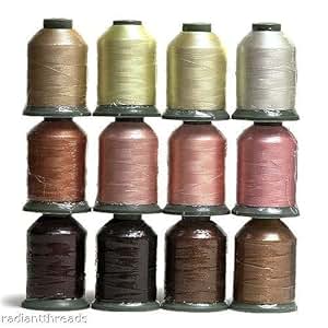 Amazon.com: 12 Spools SKIN/FLESH Tone Embroidery Machine