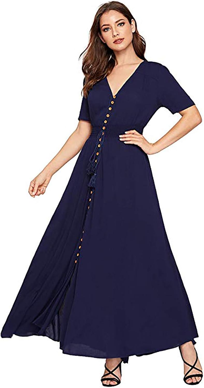 dark blue party frock designs for ladies