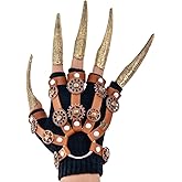 Xiao Cheng Ming Zhu Steampunk Gloves Medieval Renaissance Faire Gear Cuff Ring Set For Women Men Halloween costume Cosplay Renaissance fairs Accessories